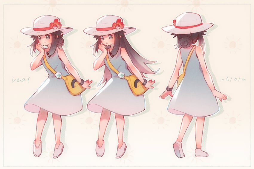 leaf (pokemon and 1 more) drawn by maccha_pamocute