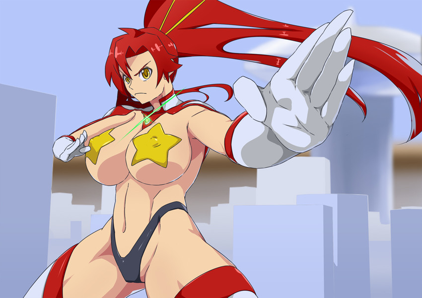 yoko littner (tengen toppa gurren lagann) drawn by korotsuke_(korokke)
