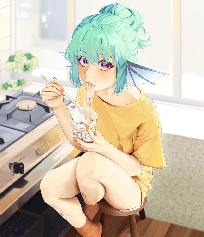 finana ryugu (nijisanji and 1 more) drawn by nightachan
