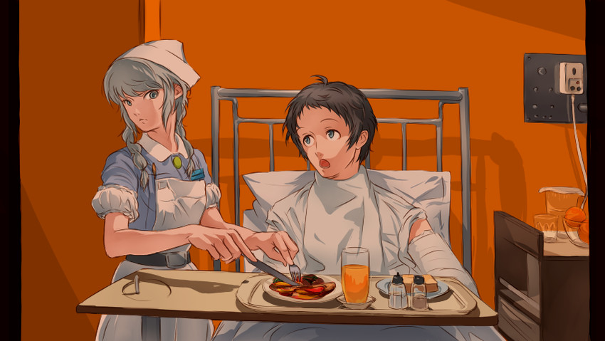 narukami yu and adachi tooru (persona and 1 more) drawn by nouzu