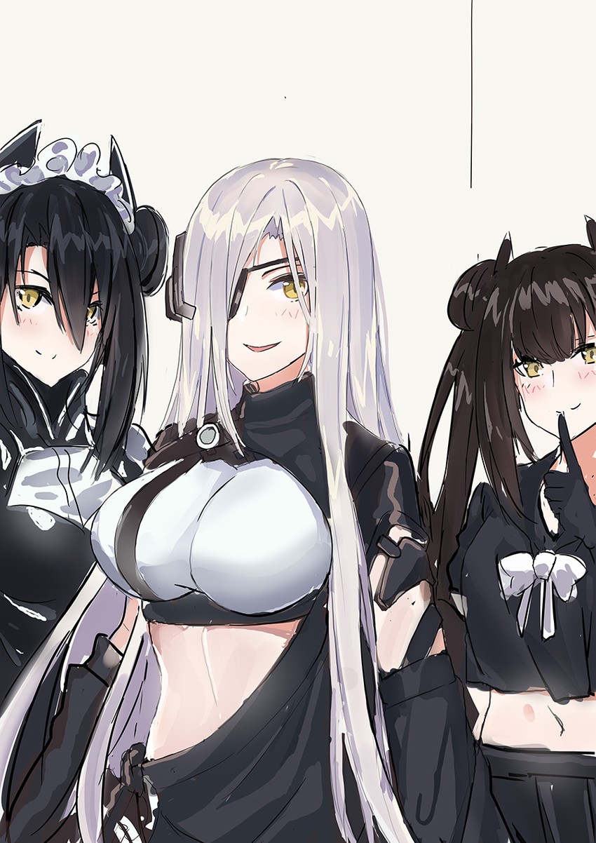 agent, ouroboros, and alchemist (girls' frontline) drawn by echj