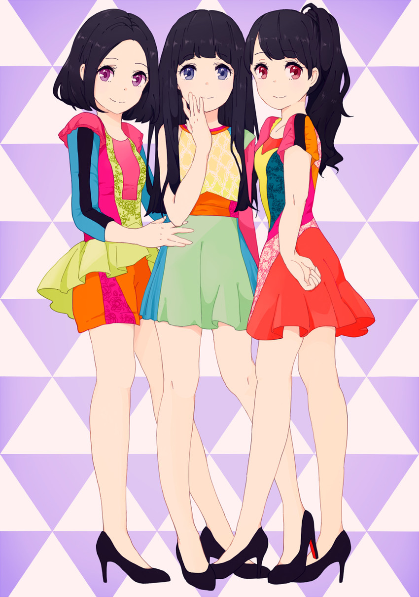 nocchi, kashiyuka, and a~chan (perfume) drawn by kise_(swimmt)