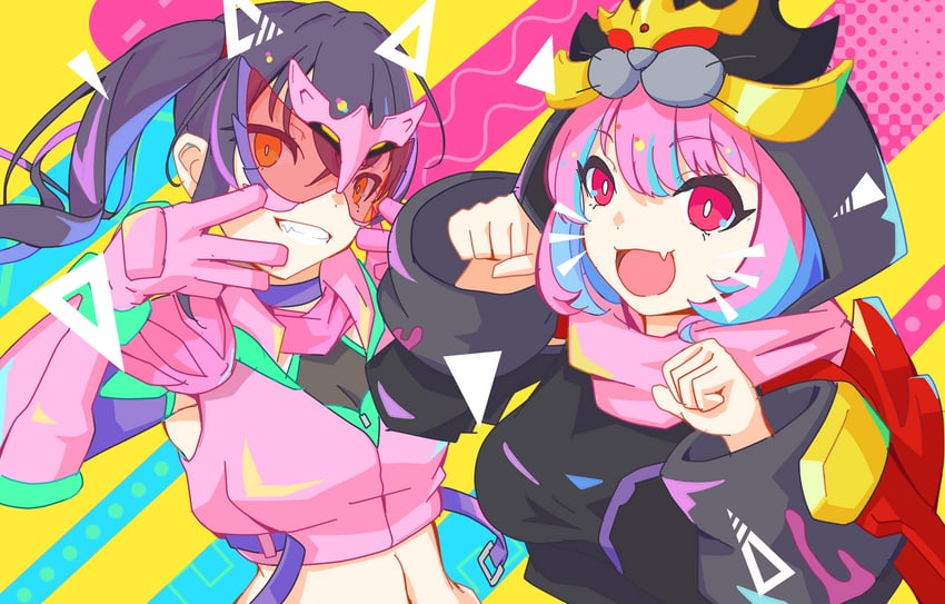 yumemi riamu, sunazuka akira, kamen rider revi, and kamen rider vice (idolmaster and 3 more) drawn by bohi_yamage