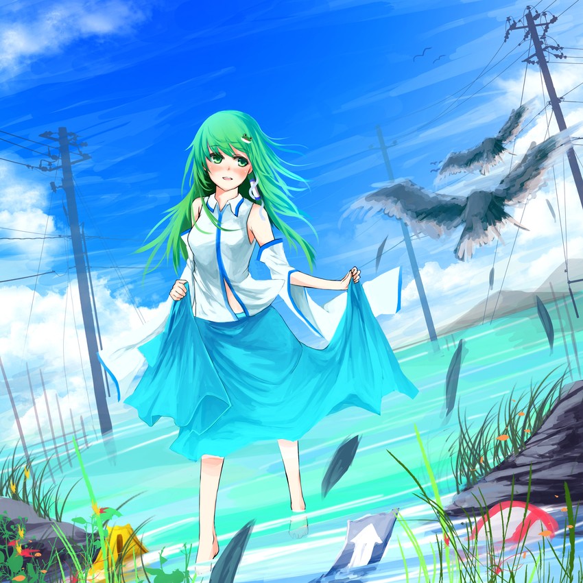 kochiya sanae (touhou) drawn by metalwasabi