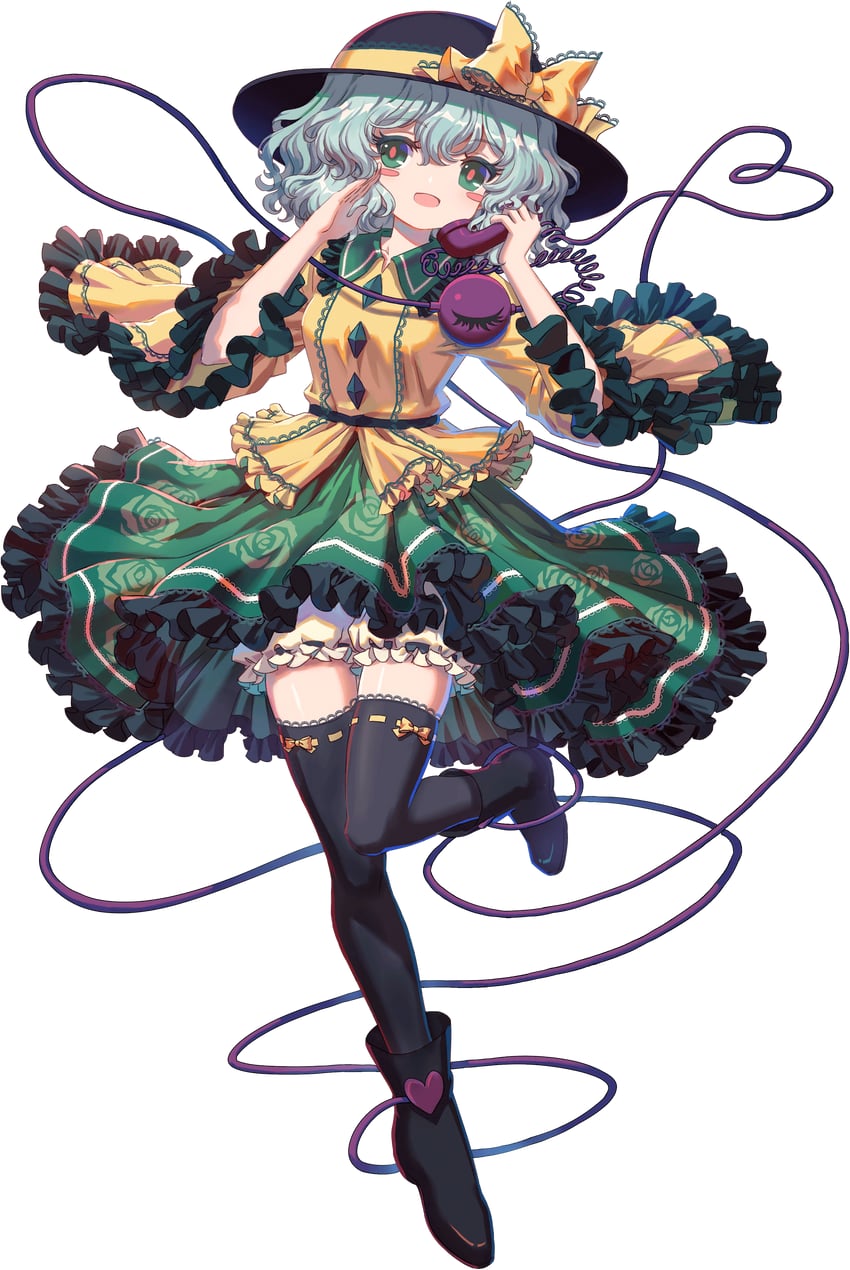 komeiji koishi (touhou and 1 more) drawn by kumio