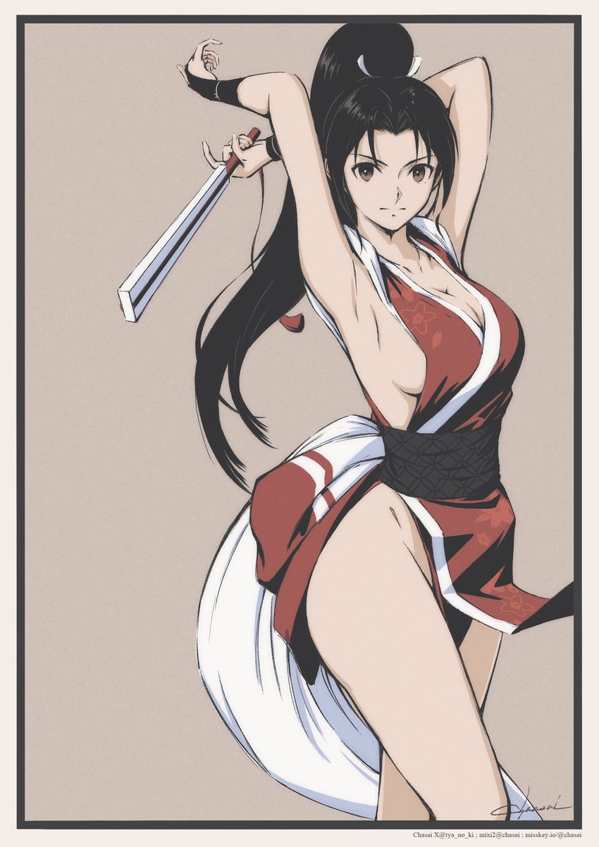 shiranui mai (street fighter and 2 more) drawn by tyanoki