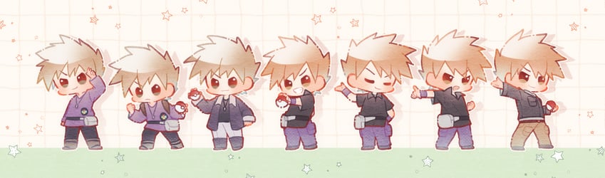 blue oak (pokemon and 3 more) drawn by maccha_pamocute