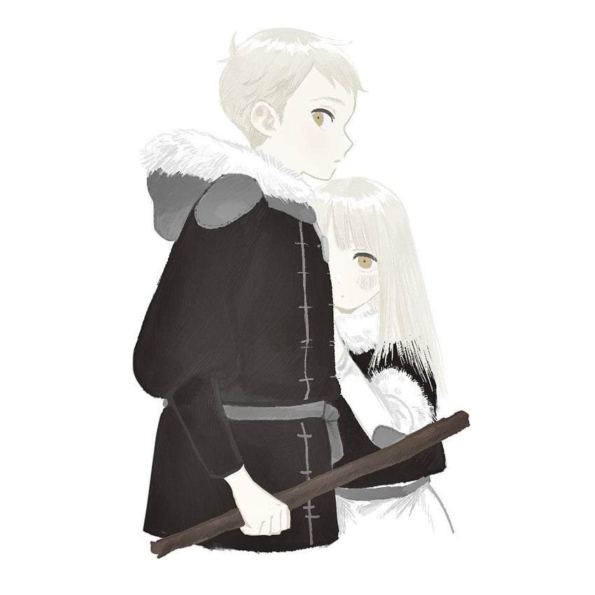 falin touden and laios touden (dungeon meshi) drawn by frs2