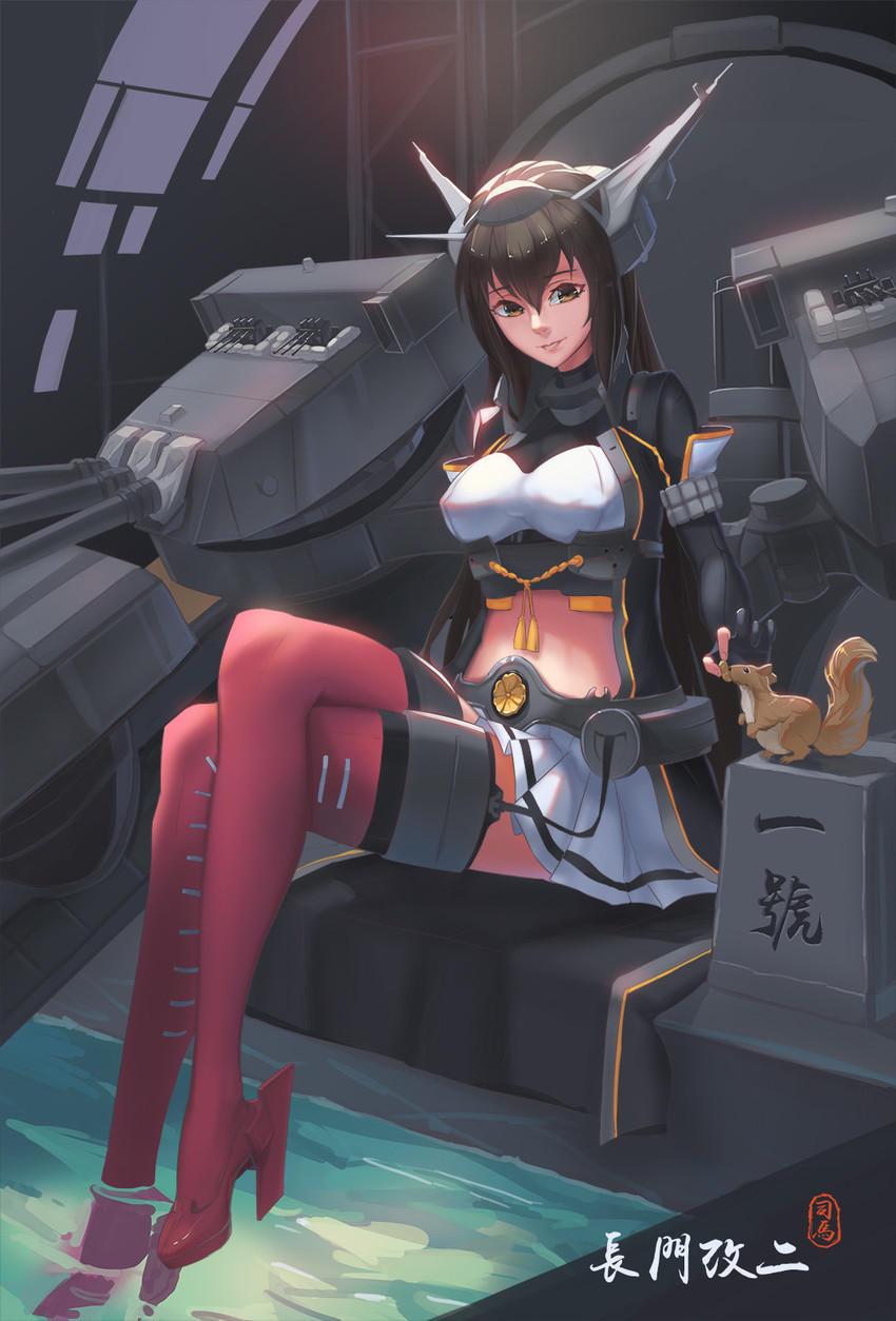 nagato and nagato kai ni (kantai collection) drawn by sima_naoteng