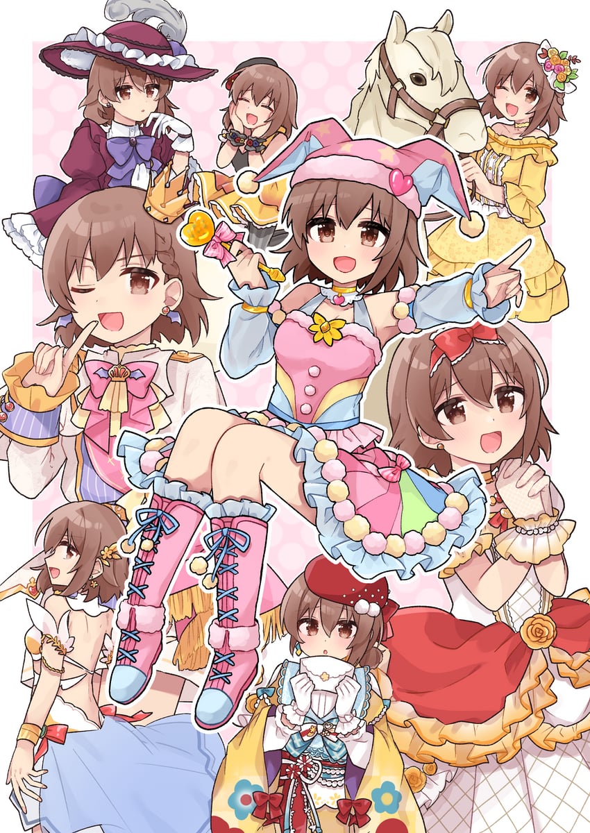 kita hinako (idolmaster and 2 more) drawn by tko0