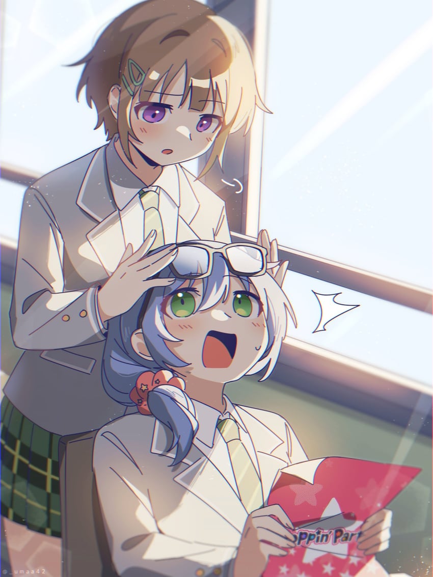asahi rokka and toyama asuka (bang dream!) drawn by umaa42