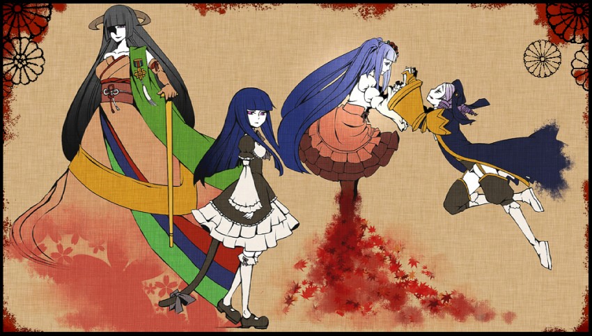 frederica bernkastel, furudo erika, dlanor a. knox, and featherine augustus aurora (umineko no naku koro ni and 1 more) drawn by saya6382