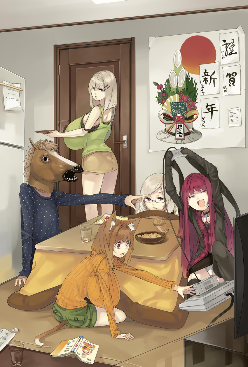gram, haruka, kisame, and schwarzschild (original) drawn by muneneko