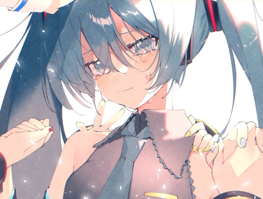 hatsune miku, kagamine rin, kagamine len, megurine luka, kaito, and 1 more (vocaloid) drawn by reirou_(chokoonnpu)