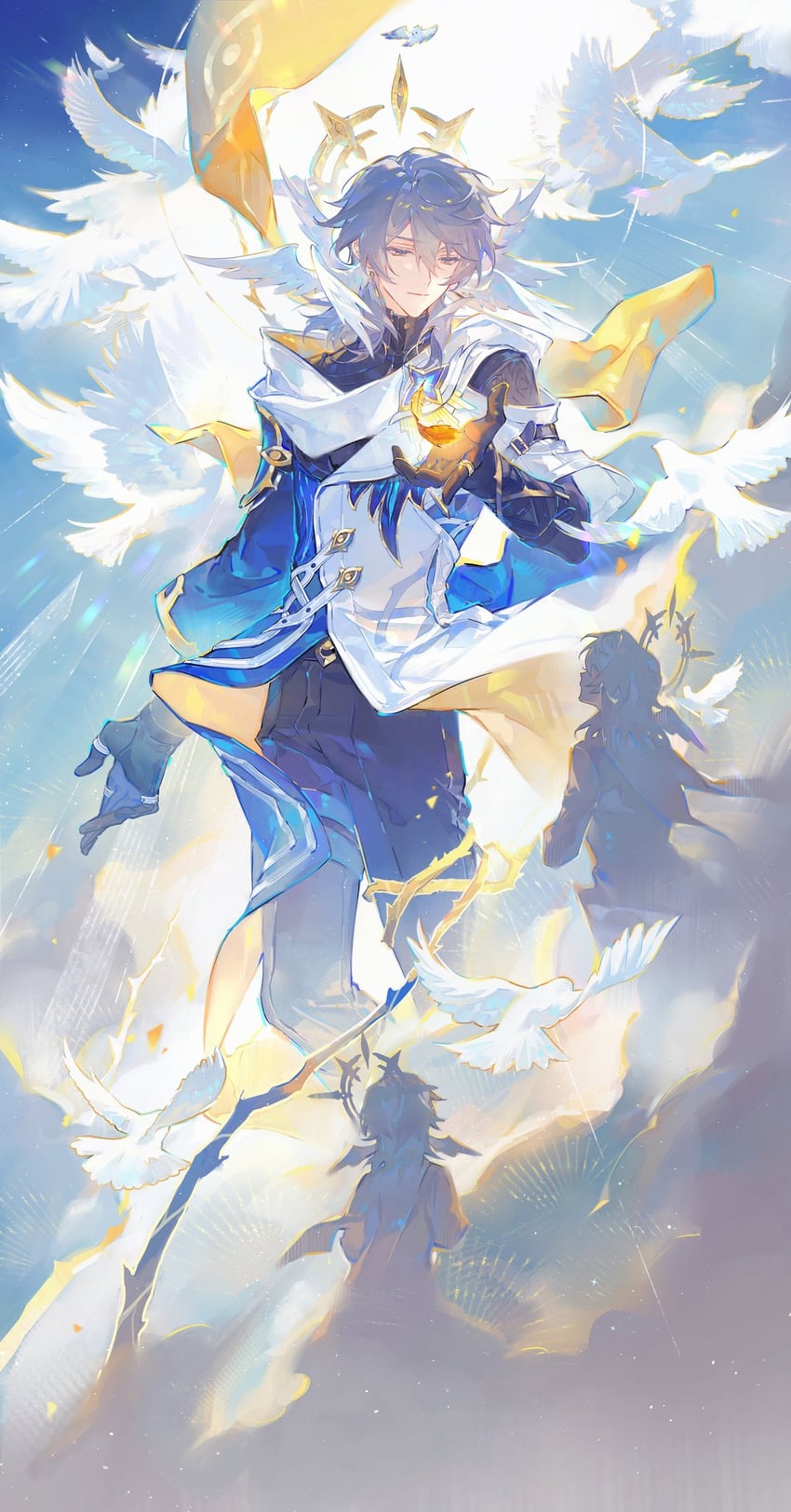 sunday (honkai and 1 more) drawn by renjian_shilian