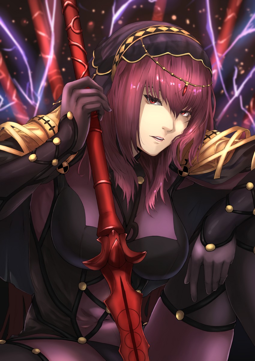 scathach (fate and 1 more) drawn by yuragi_zora