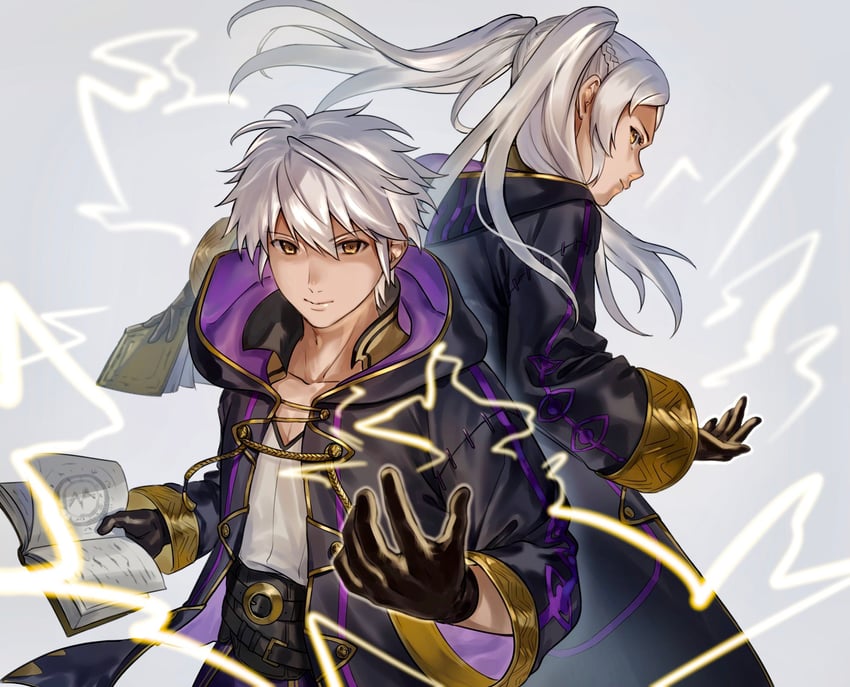 female robin and male robin (fire emblem and 1 more) drawn by abinosu0903