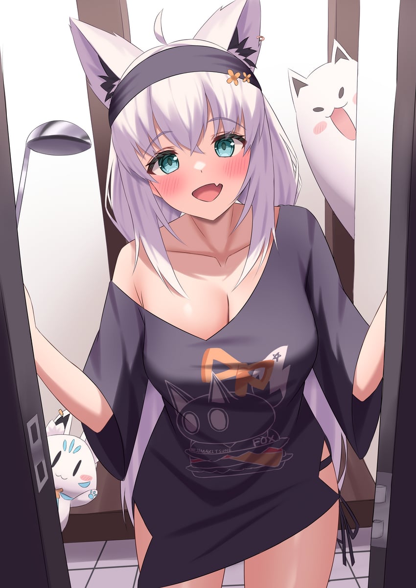 shirakami fubuki and sukonbu (hololive) drawn by kumoru_(kumoru_145)