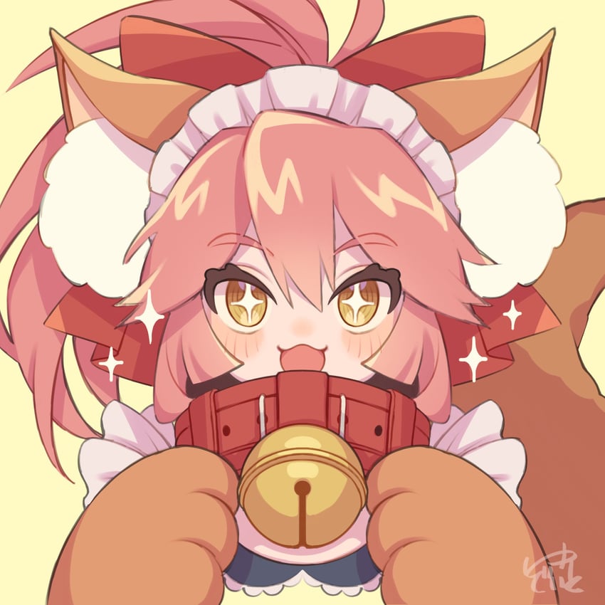 tamamo and tamamo cat (fate and 1 more) drawn by kandis_milk