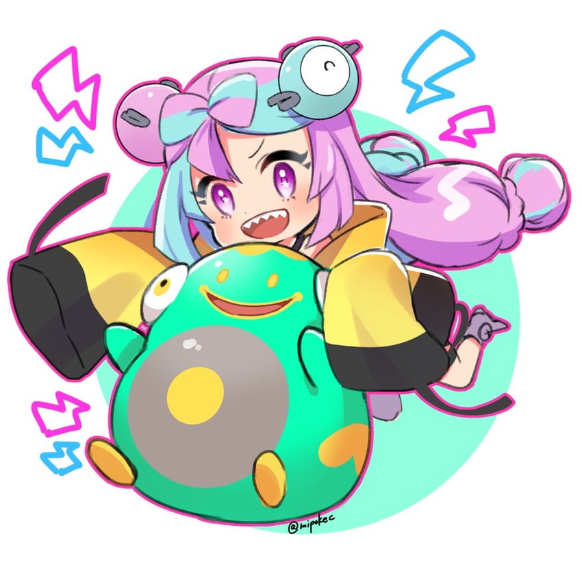 iono and bellibolt (pokemon and 1 more) drawn by mipokec