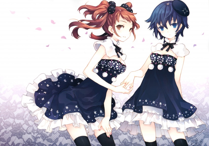 shirogane naoto and kujikawa rise (persona and 1 more) drawn by tearfish