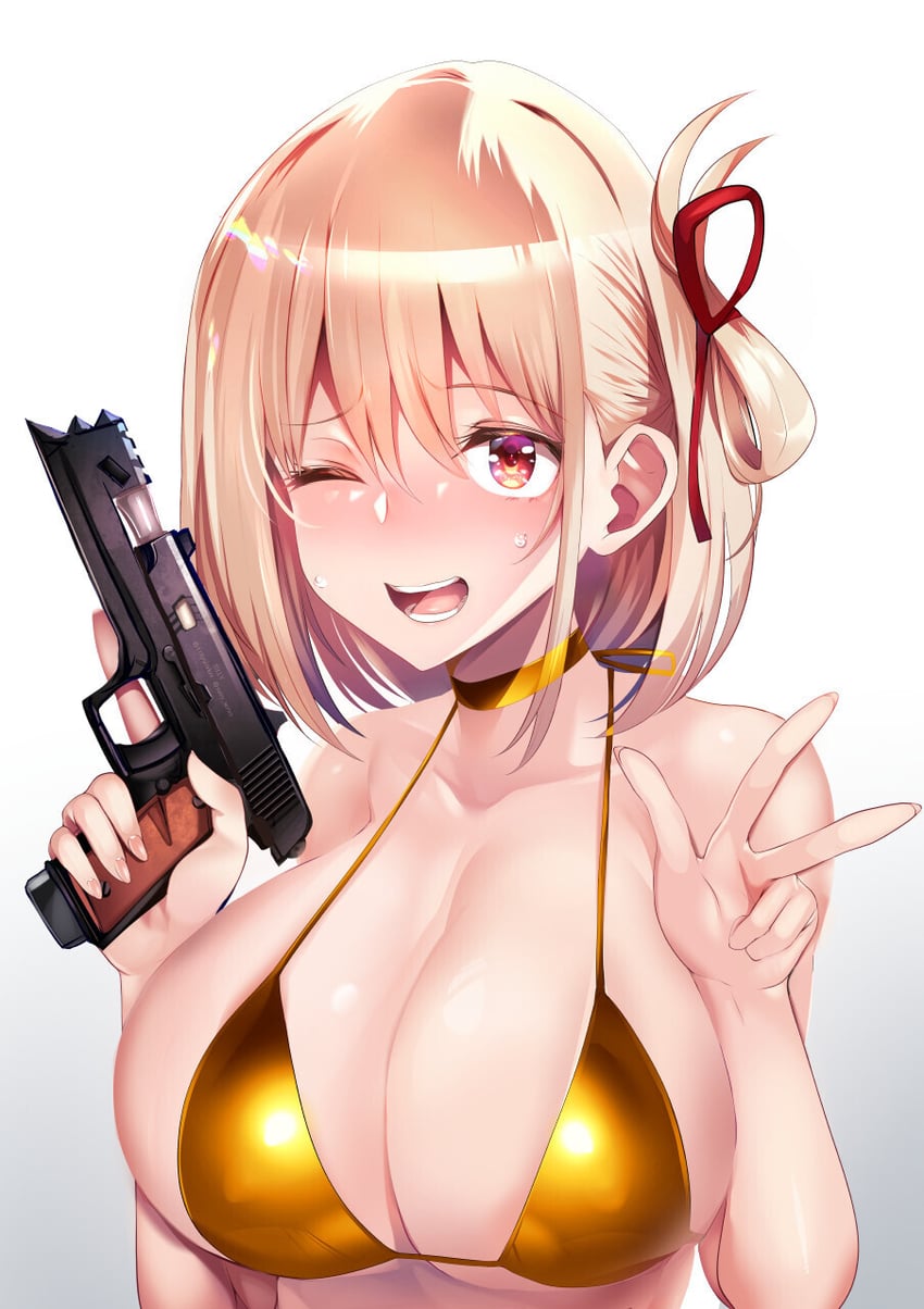 nishikigi chisato (lycoris recoil) drawn by silly_(marinkomoe)