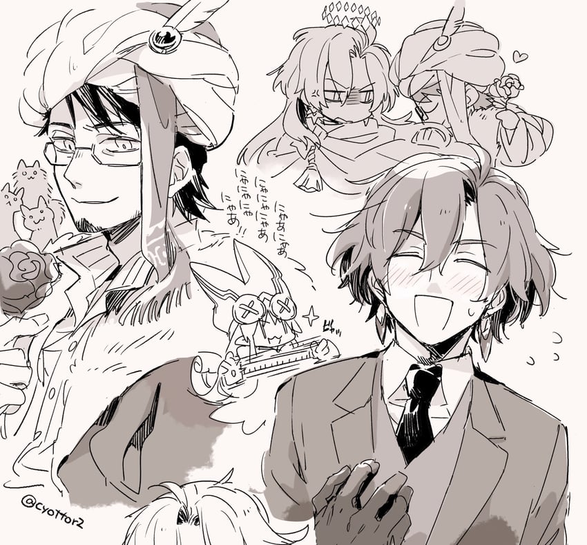 habetrot, constantine xi, and mehmed ii (fate and 2 more) drawn by negura_(yamadori)
