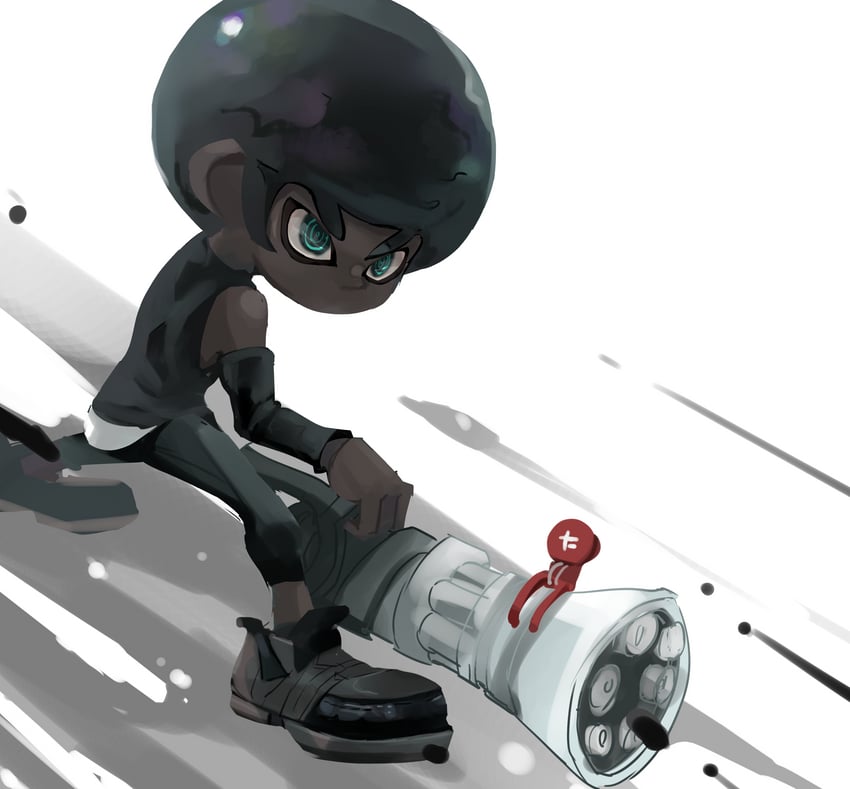 octoling player character and octoling boy (splatoon and 1 more) drawn by koike3582