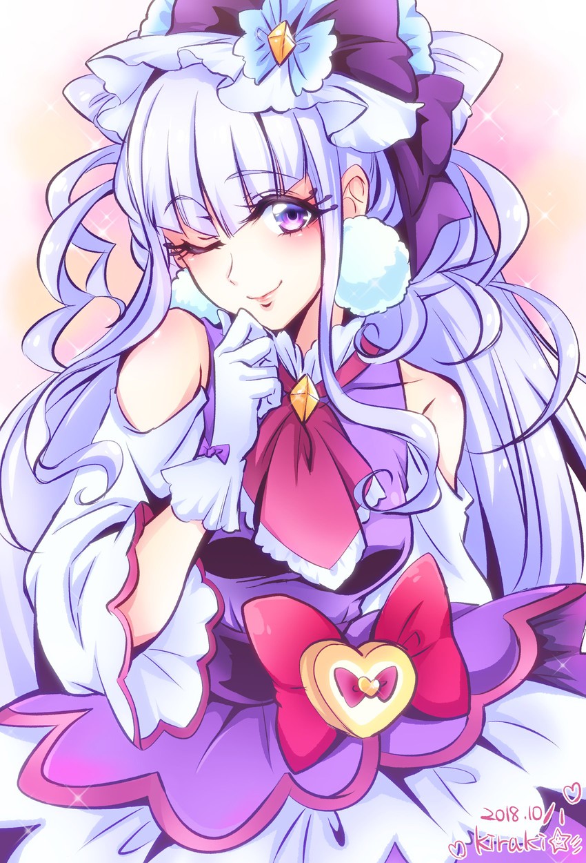 ruru amour and cure amour (precure and 1 more) drawn by kiraki