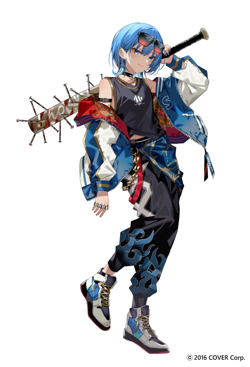 hoshimachi suisei (hololive and 1 more) drawn by ishihara_(kuniyoshi)