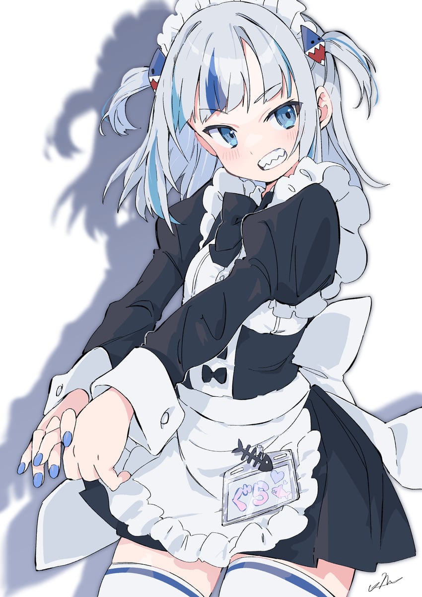 gawr gura (hololive and 1 more) drawn by k_einosuke