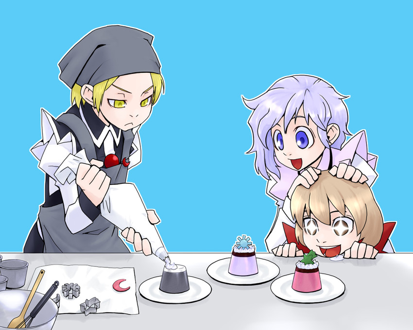 lunasa prismriver, merlin prismriver, and lyrica prismriver (touhou) drawn by kansuke_(bubuduke)