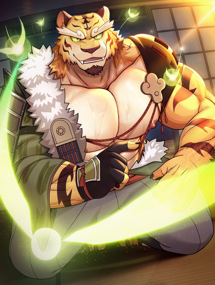 taketora (yasha legends of the demon blade) drawn by monogg