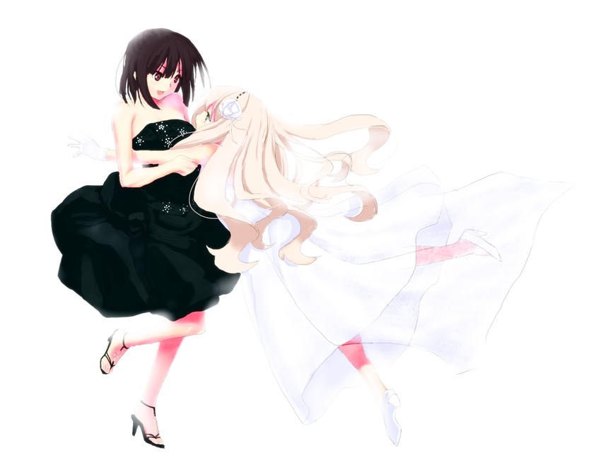 kawamura reo and sawaguchi mai (sono hanabira ni kuchizuke wo) drawn by kirisato_itsuki