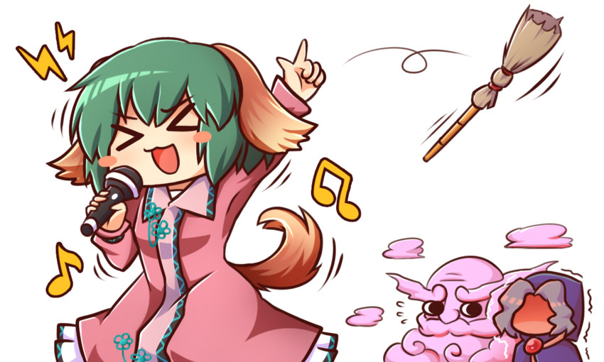 kumoi ichirin, kasodani kyouko, and unzan (touhou) drawn by wool_(miwol)