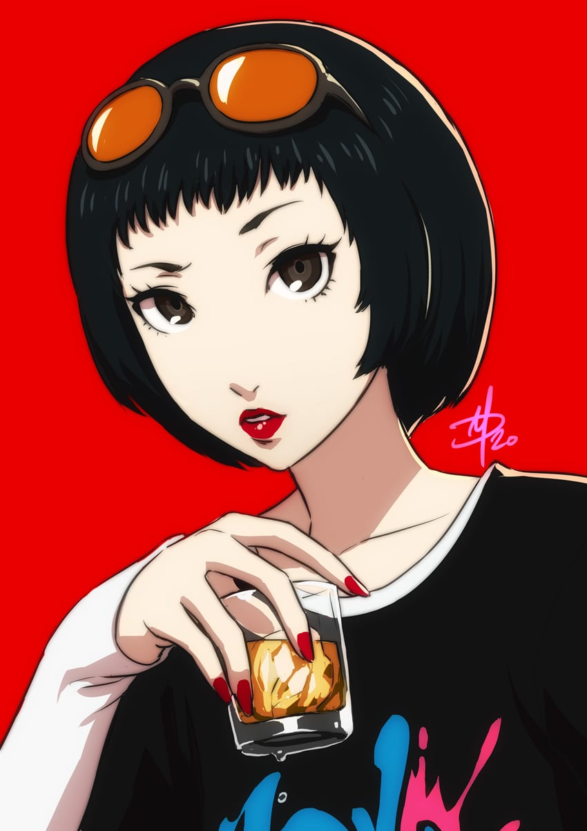 ohya ichiko (persona and 1 more) drawn by polarityplus