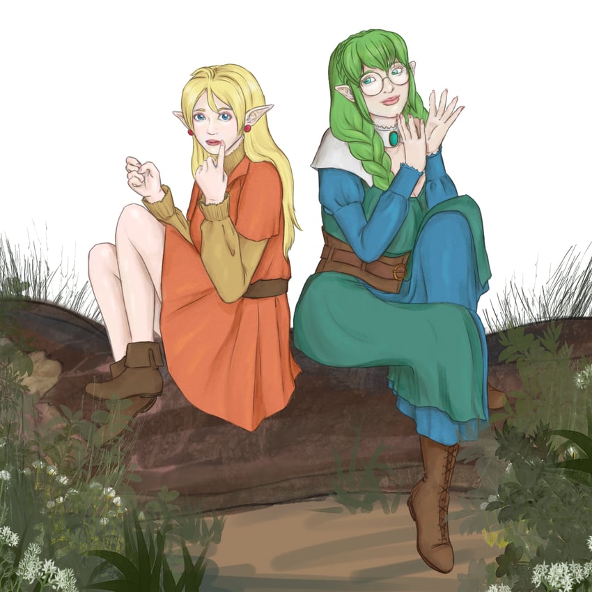 lotte farona and euphemy sylvaine (ways of darkness) drawn by soapwyrt