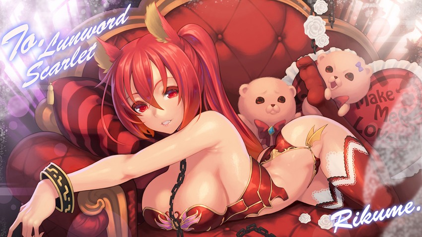 cerberus, mimi, and coco (shingeki no bahamut and 1 more) drawn by rikume