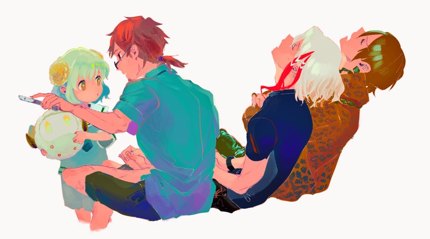 hector, jason, odysseus, paris, and apollo (fate and 1 more) drawn by qmiqun