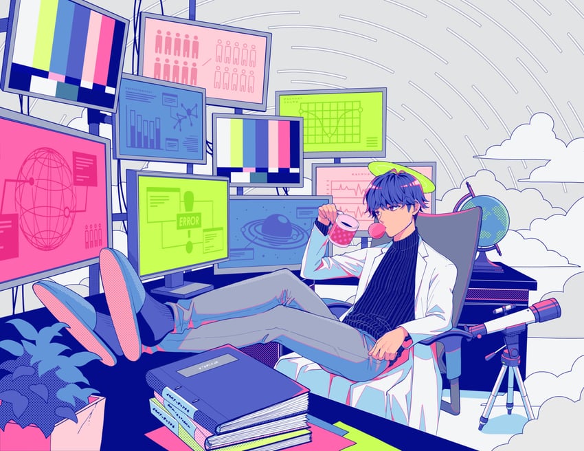 kaito (vocaloid) drawn by nokuhashi