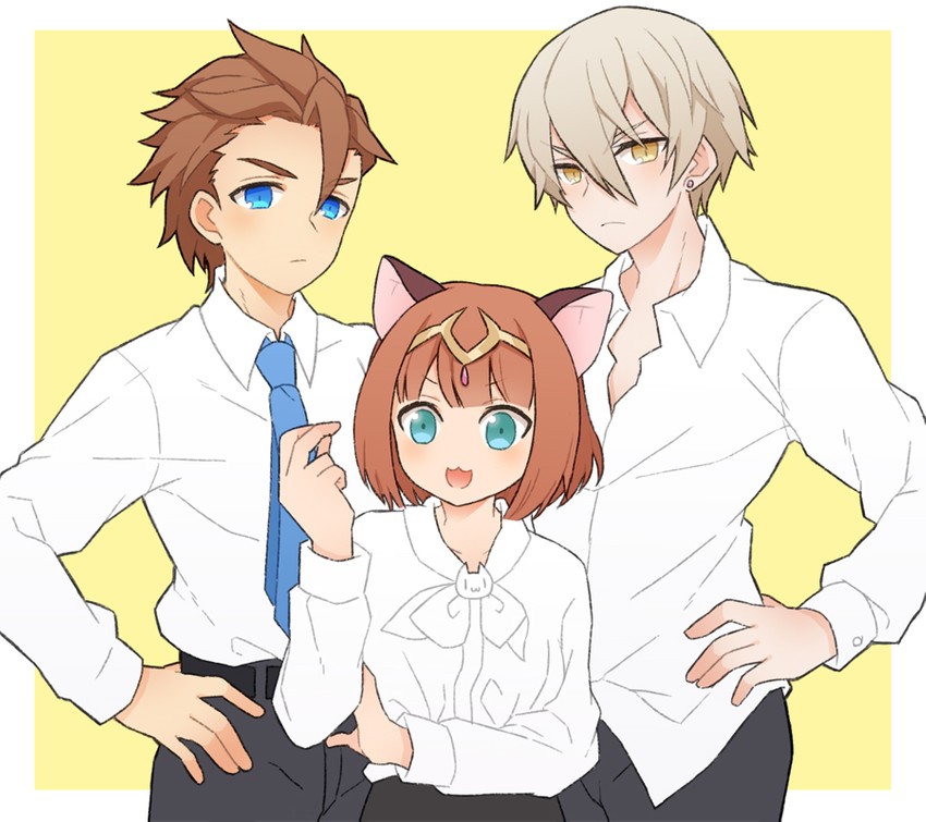 alvin granford, mikhail lancelot, and teacher (pop-up story) drawn by panunpa