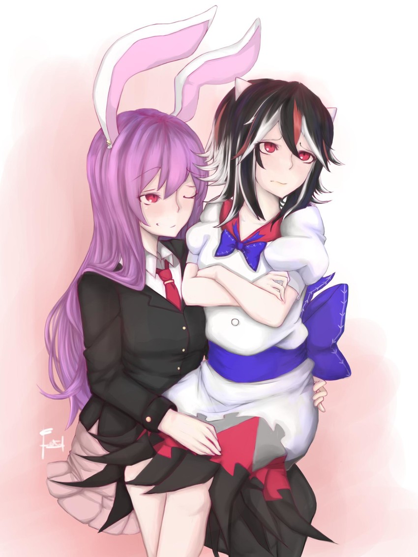reisen udongein inaba and kijin seija (touhou) drawn by fatuus