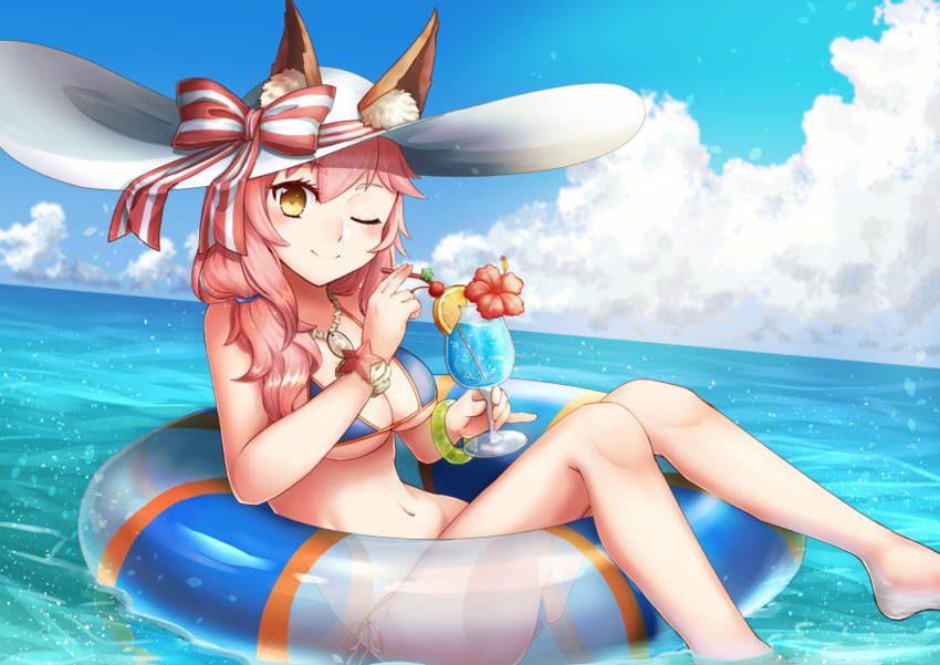 tamamo and tamamo no mae (fate and 2 more) drawn by saito_(chimuyuki)