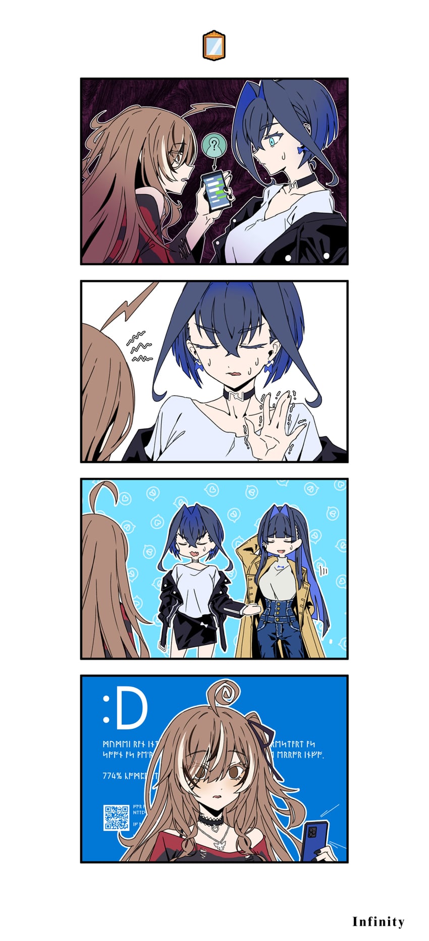 ouro kronii and nanashi mumei (hololive and 3 more) drawn by taka_t