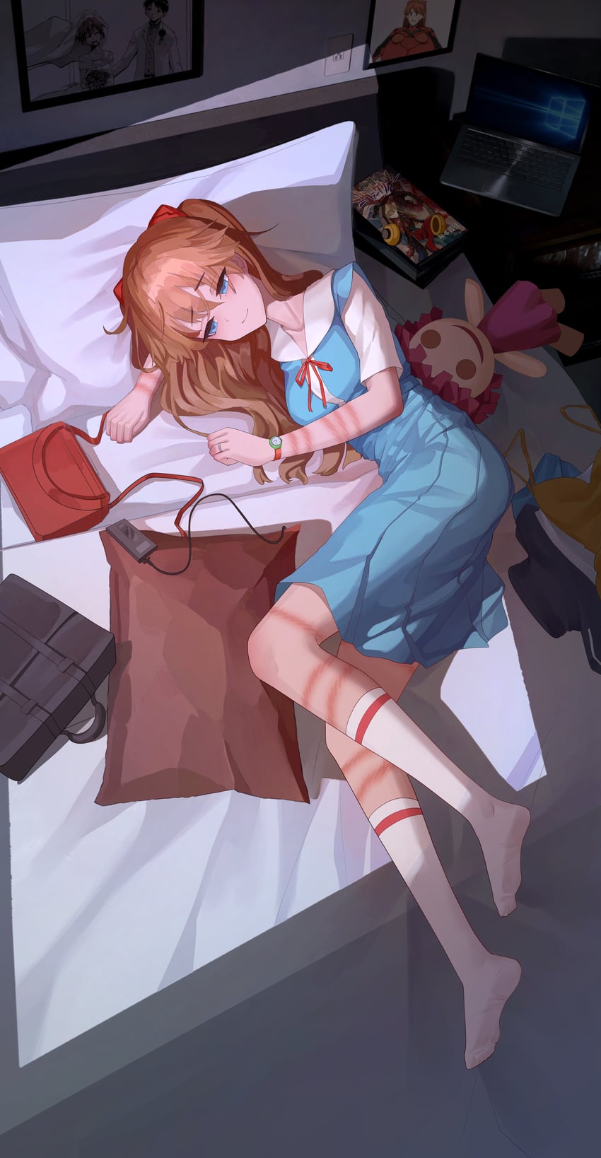 souryuu asuka langley (neon genesis evangelion) drawn by bkyuuc