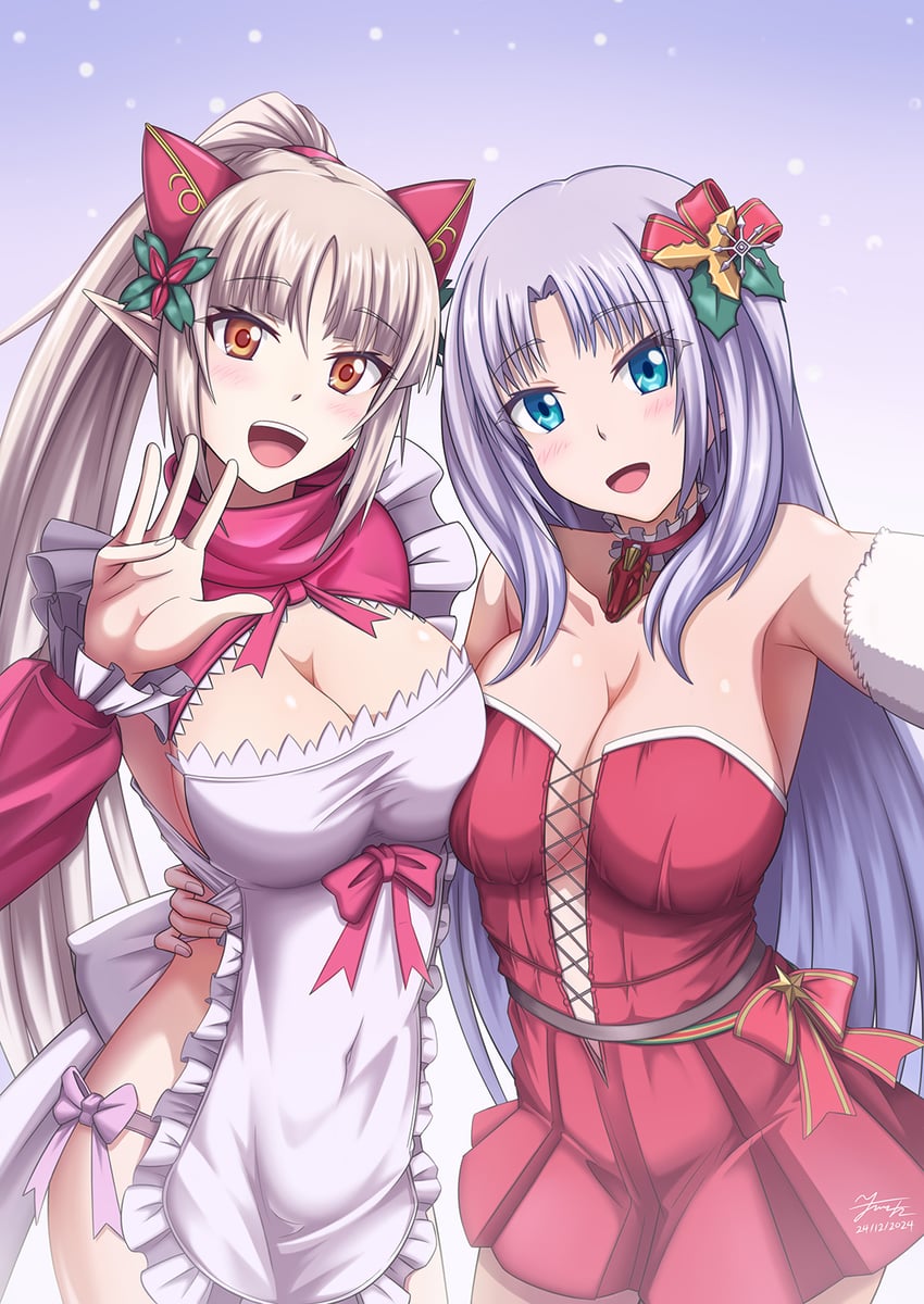 aldra, annelotte, knight princess annelotte, and summoner aldra (queen's blade and 1 more) drawn by kkkowy0913