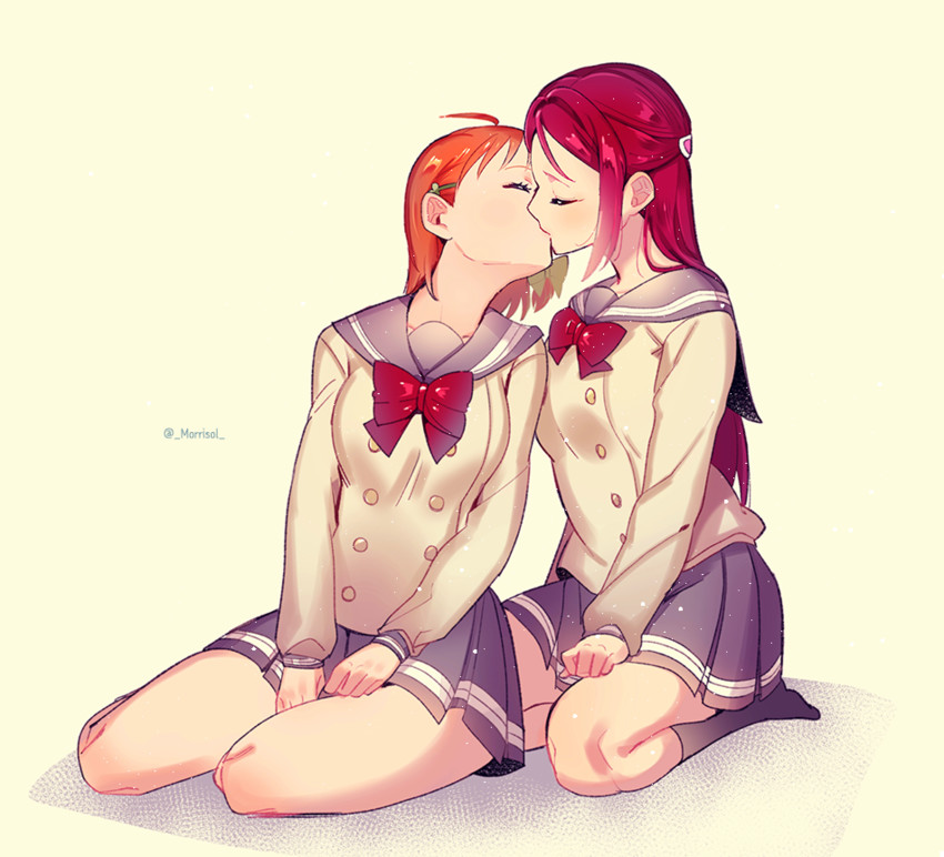 sakurauchi riko and takami chika (love live! and 1 more) drawn by jeran_(ggokd)