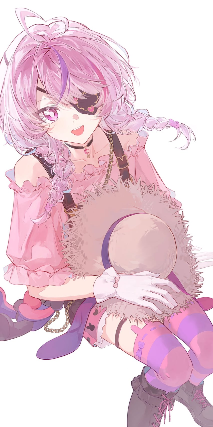 maria marionette and sir ventrilo (nijisanji and 1 more) drawn by leite_613