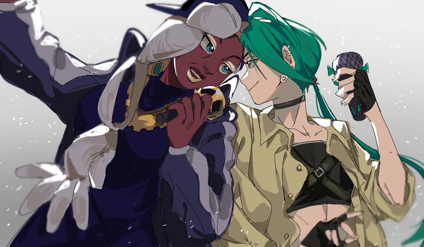 rika and ryme (pokemon and 1 more) drawn by mei_(manjunii)