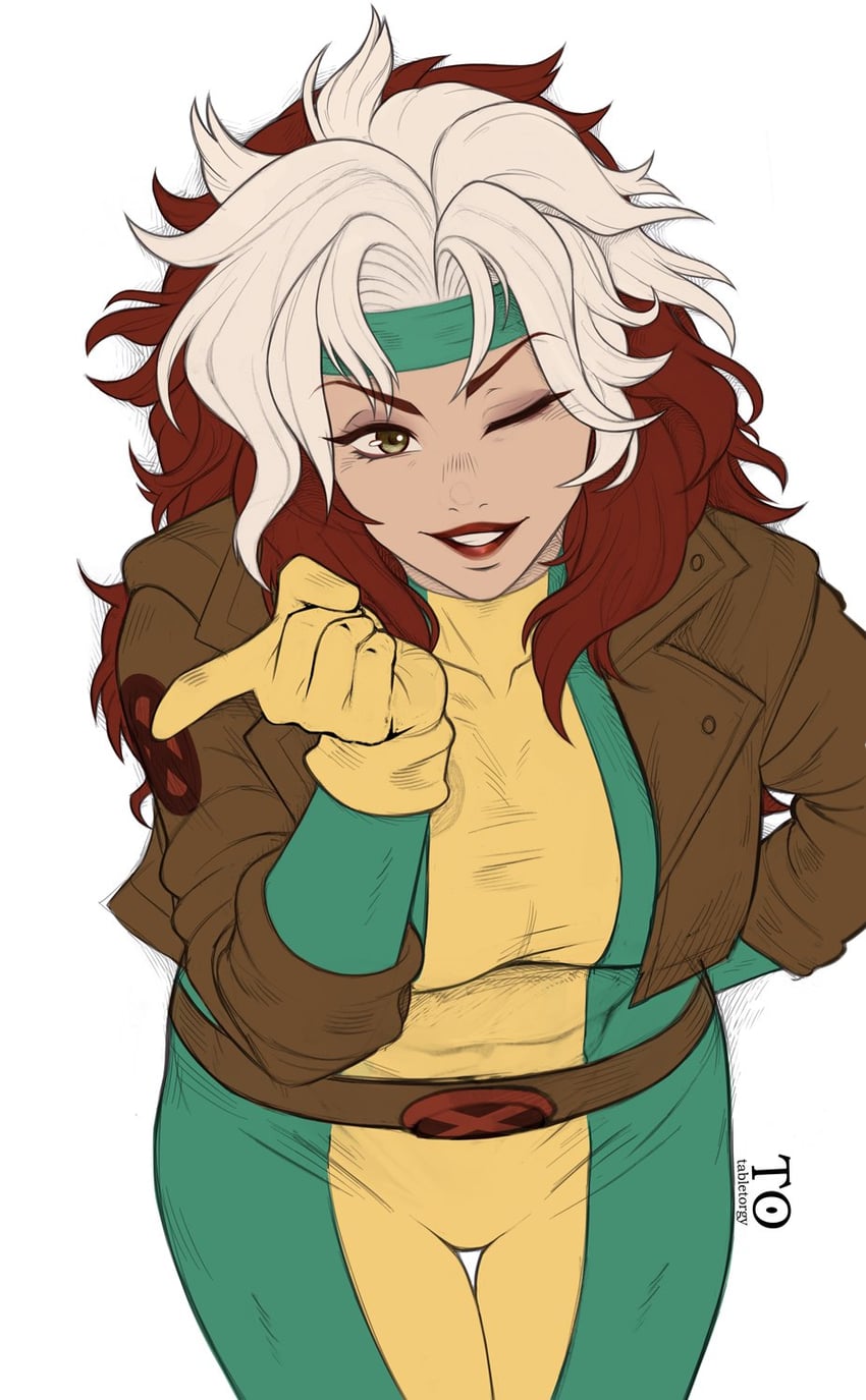rogue (marvel and 1 more) drawn by tabletorgy
